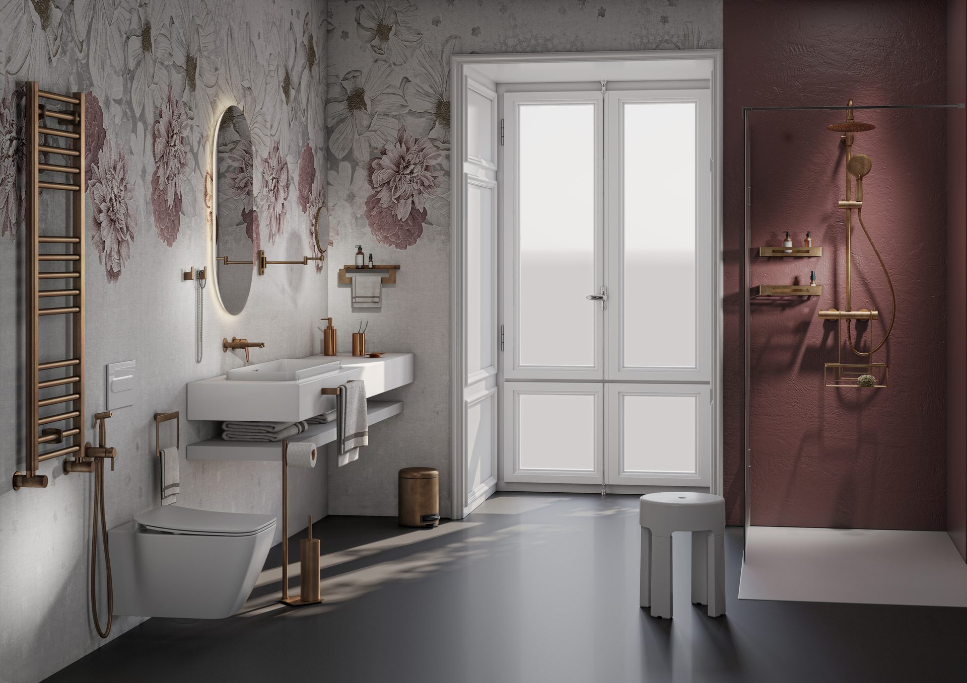 Ambiente baño Oro Rosa — Gedy Ibérica
